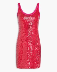 Missoni Sequined crochet-knit mini dress - Pink Pink