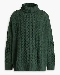 &Daughter Annis cable-knit wool turtleneck sweater - Green Green