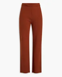 Joseph Silk-blend flared pants - Brown Brown