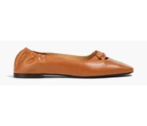 Le Collina braided leather ballet flats - Brown