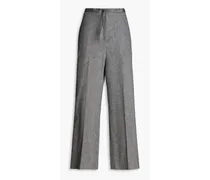 Wool-blend wide-leg pants - Gray