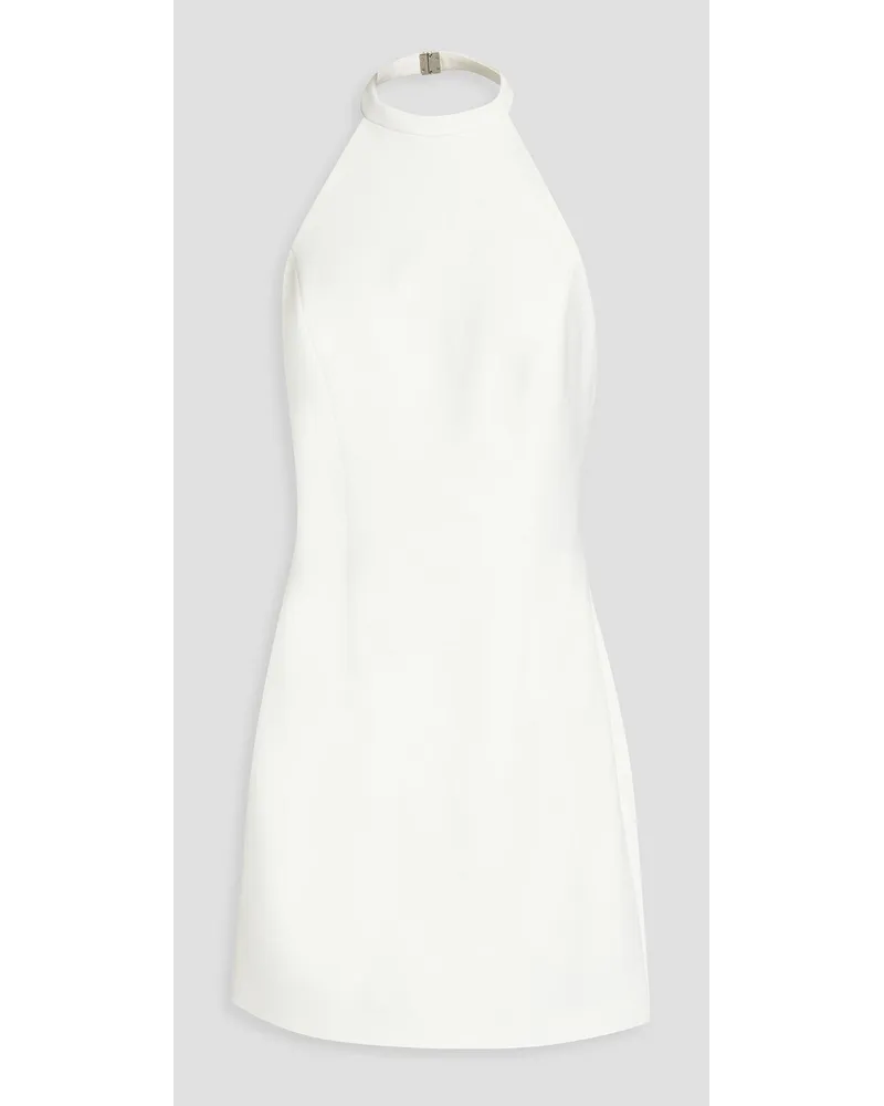 Halston Vic crepe halterneck mini dress - White White