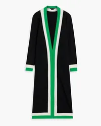 Alice + Olivia Alice Olivia - Bradford striped wool-blend cardigan - Black Black