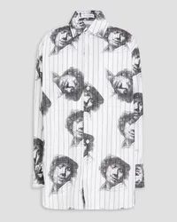 J.W.Anderson Printed cotton-poplin shirt - White White