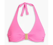 Provence ruched bikini top - Pink