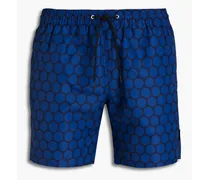Rita short-length polka-dot swim shorts - Blue