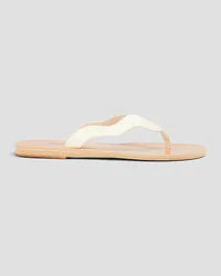 Ancient Greek Sandals Laconia leather sandals - White White