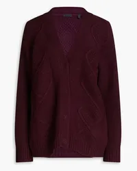 ATM Cable-knit wool cardigan - Purple Purple