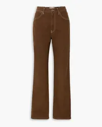 Reformation Cowboy high-rise straight-leg jeans - Brown Brown