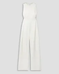 Co Pleated slub woven jumpsuit - White White