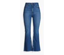 Casey high-rise kick-flare jeans - Blue