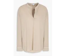 Cotton-mousseline blouse - Neutral