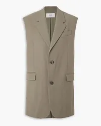 AMI Paris Wool-gabardine vest - Neutral Neutral