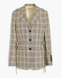 Marni Checked wool-blend blazer - Black Black