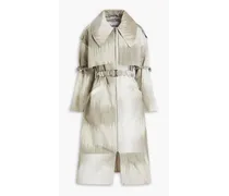 Printed shell trench coat - Neutral