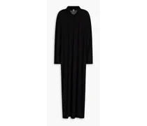 Barzio Lyocell and cotton-blend jersey midi dress - Black