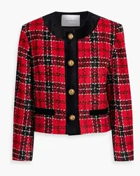 SLEEPER Checked bouclè-tweed jacket - Red Red