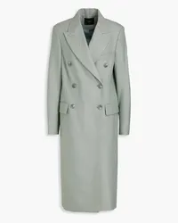 Joseph Cornwall double-breasted striped wool-blend gabardine coat - Green Green