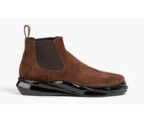 Mono suede Chelsea boots - Brown