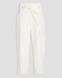 3.1 phillip lim Cropped high-rise tapered jeans - White White