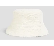 Bouclé bucket hat - White