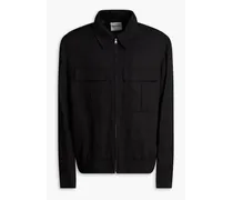 Lyocell-blend twill jacket - Black