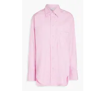 Cotton-poplin shirt - Pink