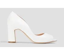 Leather pumps - White