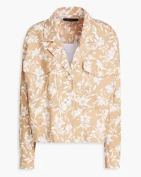 Rag & Bone Jessie floral-print linen-blend jacket - Neutral Neutral