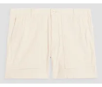 Expedition cotton-corduroy shorts - White