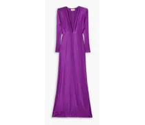 Stretch-jersey gown - Purple