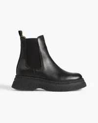 Ganni Leather Chelsea boots - Black Black