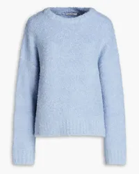 LE 17 SEPTEMBRE Bouclé-knit sweater - Blue Blue