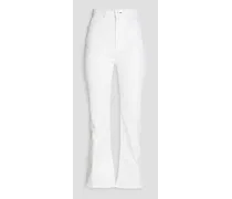Casey high-rise kick-flare jeans - White