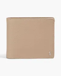 Serapian Pebbled-leather wallet - Neutral Neutral