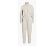 Ikaraz leather jumpsuit - White