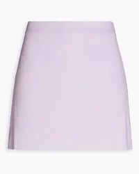 Frame Denim Linen-blend twill mini skirt - Purple Purple