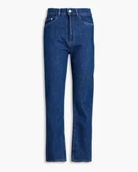 WANDLER Carnation cropped mid-rise straight-leg jeans - Blue Blue