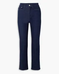 WANDLER Carnation cropped mid-rise straight-leg jeans - Blue Blue