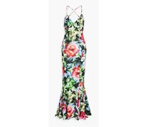 Floral-print stretch-jersey maxi dress - Multicolor