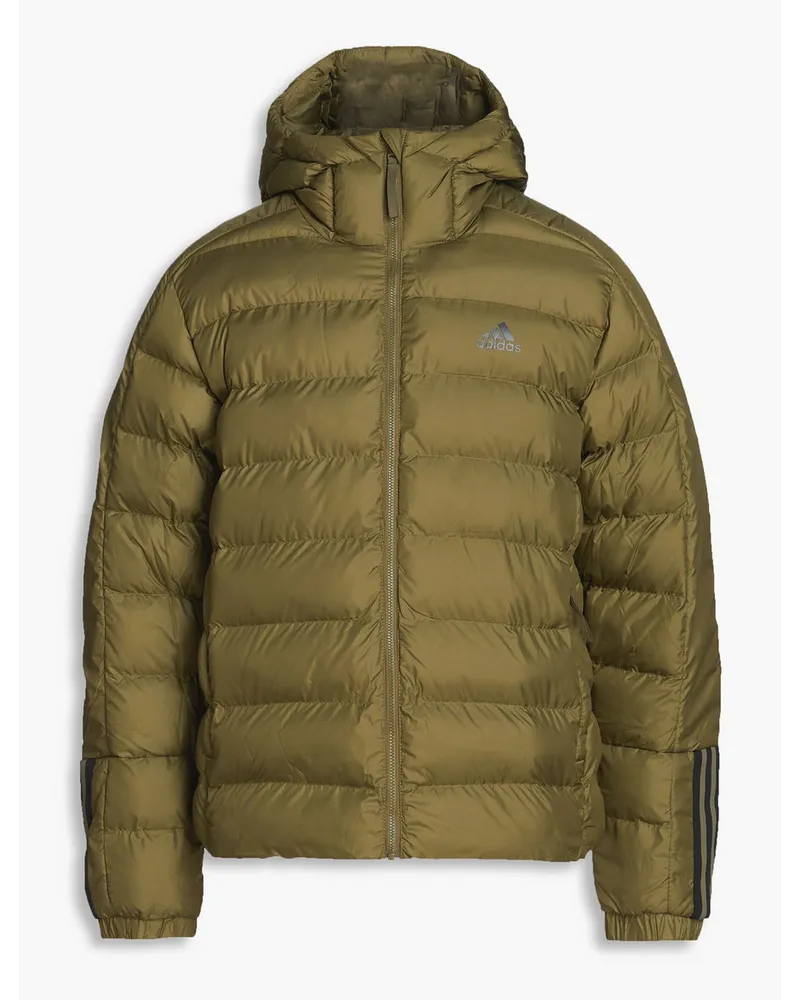 adidas Itavic quilted shell hooded jacket - Green Green