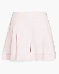 Zimmermann Button-embellished linen shorts - Pink Pink