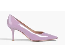 Lucy patent-leather pumps - Purple