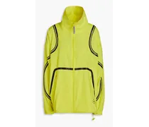 Neon mesh-paneled shell jacket - Yellow