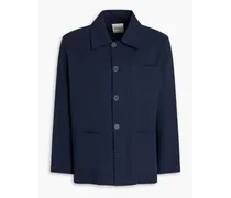 Cotton-twill overshirt - Blue
