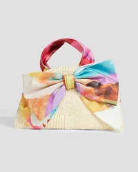 Eugenia Kim Luna bow-detailed straw tote - White White