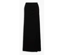 Callen ruched jersey maxi skirt - Black
