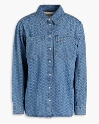 Claudie Pierlot Printed denim shirt - Blue Blue