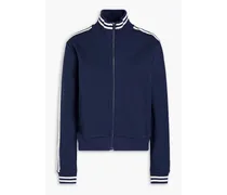 Hamilton Margot striped cotton-blend jersey jacket - Blue