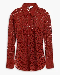 Vince Corded lace cotton shirt - Red Red